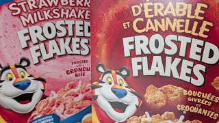 Different flavour Frosted Flakes Are they Grrrrreeat  Reviews No One Asked For [upl. by Nylodnarb]