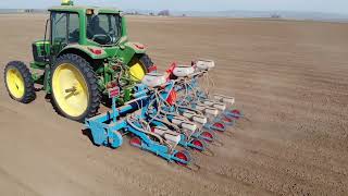 Monosem 450 6 double row air onion planter [upl. by Eeliak]