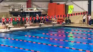 50m freestyle Princeton University LCM Invitational Meet YNAT Qualfing time Ben Kutufaris [upl. by Annahc524]