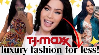 Luxury for Less TJ Maxx Clothes Shopping  Clothing Try On Haul 2024 [upl. by Niliram626]