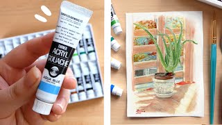 Is this the BEST gouache  Turner acryl gouache review  Everything you need to know [upl. by Adnaram]