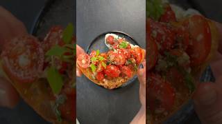 Bruschetta😍 Das Rezept findest du unten☺️👇🏼 derkleinegourmet1751 bruschetta homemade fyp [upl. by Atekin25]