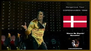 Michael Jackson Live In Copenhagen 1992 Wanna Be Startin Somethin  Dangerous Tour [upl. by Enelaj]