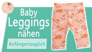 Baby  Kinder Leggings nähen für Anfänger  ohne Schnittmuster [upl. by Royden]