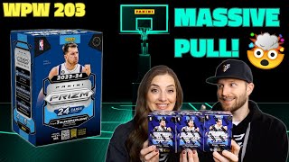 ONE OF THE BIGGEST CARDS WEVE EVER PULLED 🤯 Wife Pack Wars  Round 203  202324 Prizm Basketball [upl. by Alake]