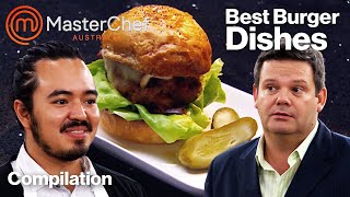 Best Burger Dishes 🍔  MasterChef Australia  MasterChef World [upl. by Jew]