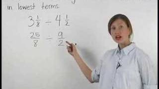 Dividing Mixed Numbers  MathHelpcom  Pre Algebra Help [upl. by Nnahs]