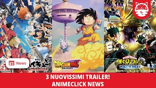 3 Nuovissimi Trailer Per DragonBall My Hero Academia e Haikyu 🐱 AnimeClick [upl. by Nathalie]