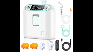 Ziqing ZY01ZY02 portable oxygen concentrator 18L29L operation video [upl. by Heins]