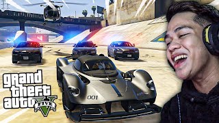 Animated Dragon SUPERCAR Laban sa 4 POLICE CARS INTENSE CHASE  GTA 5 [upl. by Anenahs]