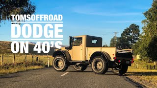 59L CUMMINS Swapped DODGE M37 on 40s w COMPOUND TURBOS Super CLEAN Build by TOMSOFFROAD [upl. by Aynatahs]