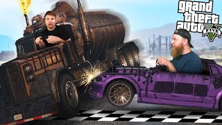 GTA 5 Who Can Stop The Runaway Semi Truck Challenge [upl. by Gautier]