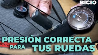 La PRESIÓN CORRECTA para las ruedas de tu bicicleta [upl. by Akerue]