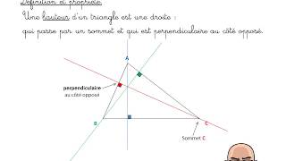 Médianes hauteurs et médiatrices [upl. by Arun408]