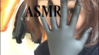 【ASMR GLOVES】BLACK GLOVES🖤WHITE GLOVES🤍🧤Which one do you like 🤍🖤 [upl. by Aikym]