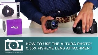 Super Fisheye Wide Angle Lens w Macro Close Up 035x Converter  By Altura Photo® [upl. by Darnell]