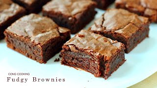 New York Famous Bakerys Secret Recipe  Just Stir to Make Perfect Fudgy Brownies  Cong Cooking [upl. by Jonny]