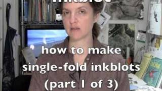 Inkblot  basic single fold BampW  Part 1 of 3 [upl. by Llednov]