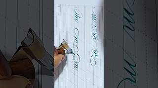 Beautiful Calligraphy Writing  Lowercase m  trending youtubeshorts calligraphy youtube shorts [upl. by Ecinwahs]