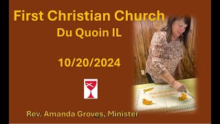 First Christian Church Du Quoin IL Sunday Worship Oct 20 2024 [upl. by Ten]