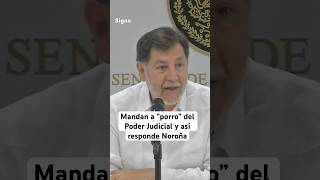 Reportero increpa a Noroña por no “acatar” al Poder Judicial [upl. by Gnoht]