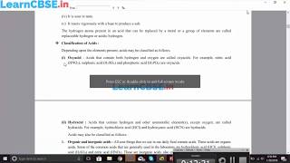 Classification of Acids  Acids Bases and Salts  CBSE Class 10 Science [upl. by Dowell480]