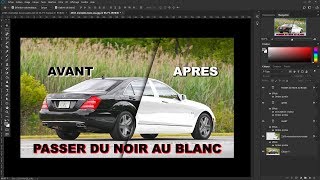 TUTORIEL PHOTOSHOP CC 2018 CHANGER LA COULEUR NOIR EN BLANC [upl. by Mcgrath743]