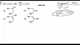 PhC≡CCH3 Hg2H  A A is [upl. by Nottnerb]