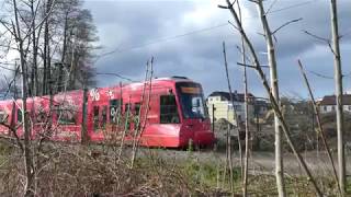 Rheinbahn NF8U U73 an der Wendeschleife Düsseldorf Gerresheim S [upl. by Ahsiekal]