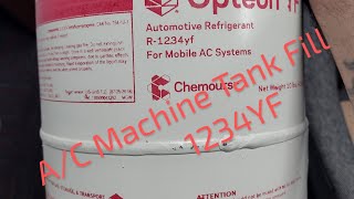 Filling The Dual AC Machine with 1234YF Process newtoyou airconditioning acmachine [upl. by Kurys]