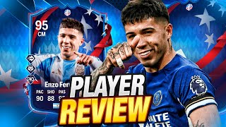 95 PATH TO GLORY ENZO FERNANDEZ PLAYER REVIEW [upl. by Llehctim]