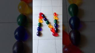 Letter N Mini Water Balloons Popping asmr satisfying [upl. by Marie-Jeanne]