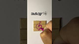 Treble Clef 🎼 kryptontesla howtodraw drawingtutorials viralvideoshorts fyp music [upl. by Garratt178]