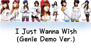 Girls generation 소녀시대 I just wanna wish genie demoGENIE 2nd Ver Colour Coded HanRomEng [upl. by Guerin608]