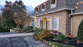 Transforming a Home with Stunning Christmas Lights Rooflines Driveway and Trees [upl. by Jozef]