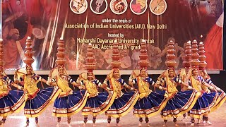 BANASTHALI VIDYAPITH RAJASTHAN banasthaliuniversity mdurohtak university gidha folkdance mdu [upl. by Liebermann]