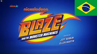 Blaze And The Monster Machines Abertura Introdução em Português do Brasil Brasileiro [upl. by Denzil]