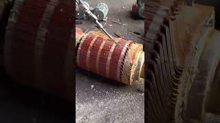 Extracting process of copper from rotors of high voltage motors [upl. by Irafat]