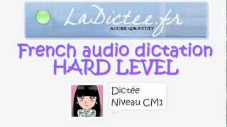 barbebleue  Dictée niveau CM1  FLE  averageeasy level [upl. by Imhskal]