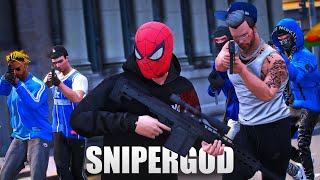 SNIPERGOD AKSI GILA KEI MELINDUNGI KELUARGANYA  GTA 5 ROLEPLAY [upl. by Ayr]