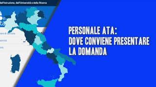 PERSONALE ATA DOVE CONVIENE PRESENTARE LA DOMANDA [upl. by Noxas]