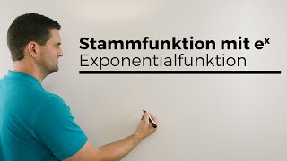 Stammfunktion mit ex Exponentialfunktion Stammfunktion bilden Analysis  Mathe by Daniel Jung [upl. by Allister]