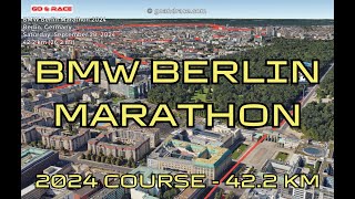 BMW Berlin Marathon 2024 fly over the marathon course [upl. by Nnylassej]