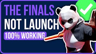 FIXED THE FINALS NOT LAUNCHING PC 2024  Fix The Finals Black Screen on Startup [upl. by Derwon61]