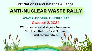 First Nations Land Defence Alliance Rally Thunder Bay Oct 2 2024 [upl. by Nairrot]