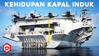 Begini cara kerja Kapal INDUK Raksasa Rp 200 Triliun Angkatan Laut Amerika Kota Terapung di Laut [upl. by Assyl349]