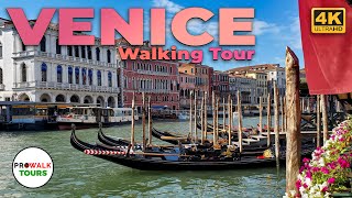 Venice Italy 4KUHD Walking Tour  With Captions  Prowalk Tours [upl. by Hpeseoj]