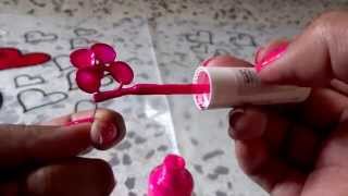 como hacer flores de alambre y pintura de uñas [upl. by Chatwin]