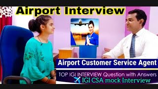 NIA CSA INTERVIEW l Airport interview questions in Hindi  l IGI CSA l PD CLASSES [upl. by Oiredised]