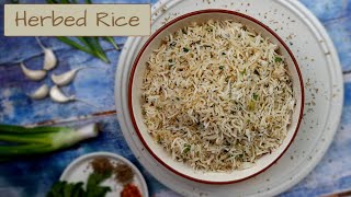 Herbed Rice  Butter Herbed Rice  Italian Herbed Rice  Quick Herb Rice Recipe  The Spice Diary [upl. by Bevash]